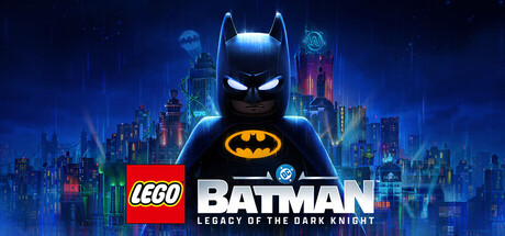 Cover art for lego batman legacy of the dark knight.
